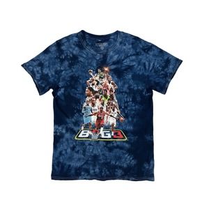 Big 3 Men Basketball Short Sleeve Crew Neck T-Shirt Tie Dye Sz‎ M